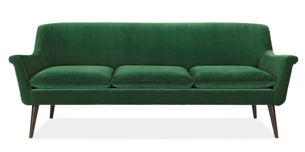 2 seater leather sofa bed black