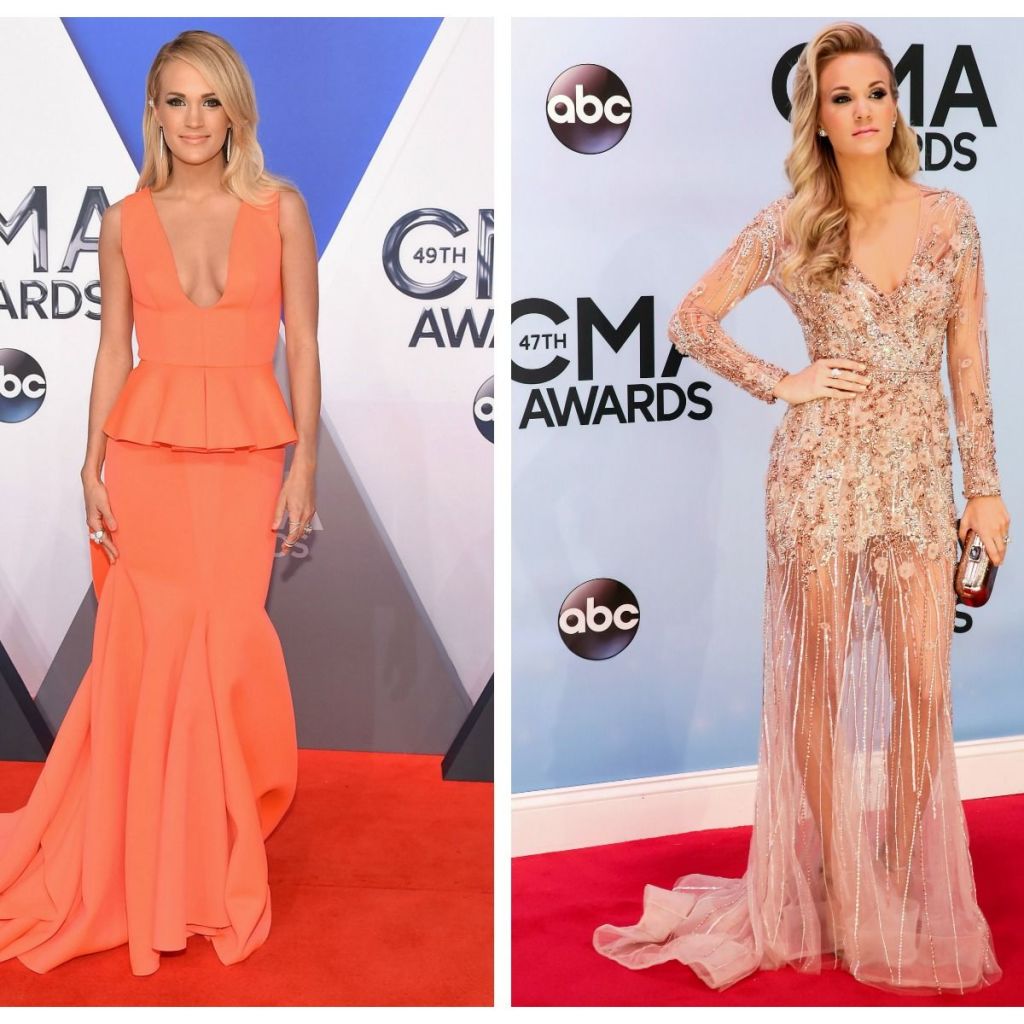 green emerald velvet dress Carrie Underwood Black Strapless Grammy Awards 2016 Dress
