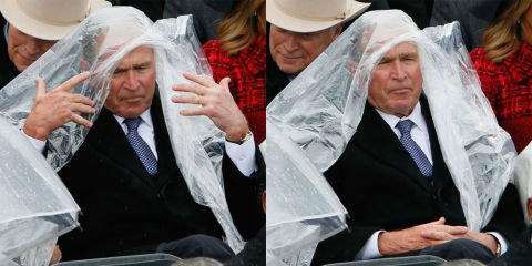 George W. Bush Addresses His Poncho Debacle from Donald Trumps Inauguration George W. Bush Addresses His Poncho Debacle from Donald Trumps Inauguration