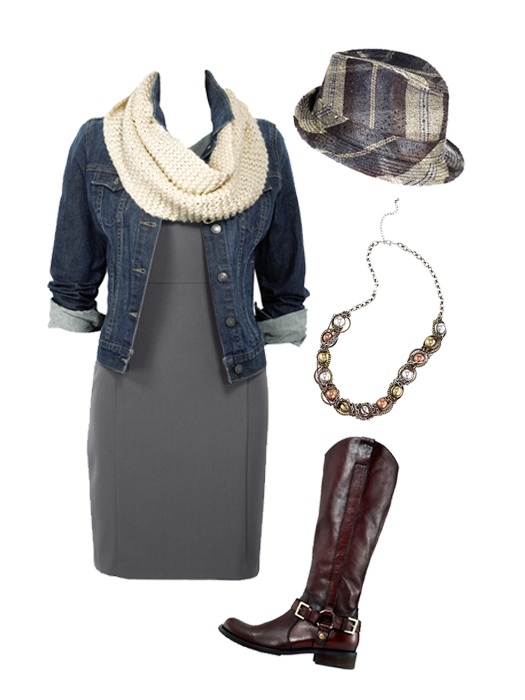 Gray Dress How to Dress Up a Gray Dress